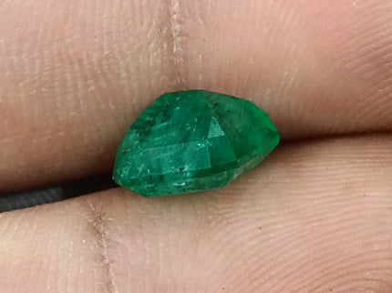 Zambian Emerald 3.53ct Bright Shamrock Green Natural Certified Octagon Cut Loose Stone