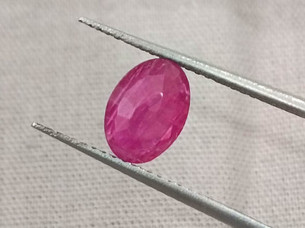 GSI Certified 1.32ct Mozambique Ruby, Natural untreated Gemstone