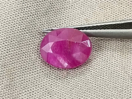 Mozambique Ruby 4.00ct Natural Unheated Red Oval Cut Certified Gemstone