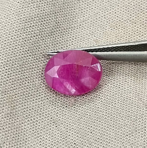 Mozambique Ruby 4.00ct Natural Unheated Red Oval Cut Certified Gemstone