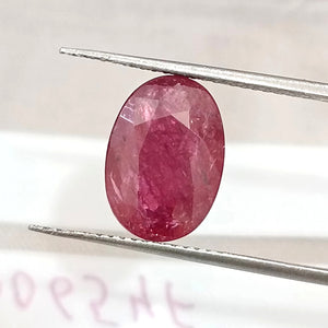 3.25ct Unheated Natural Ruby Crimsom Red SGL Certified Oval Cut Loose Stone