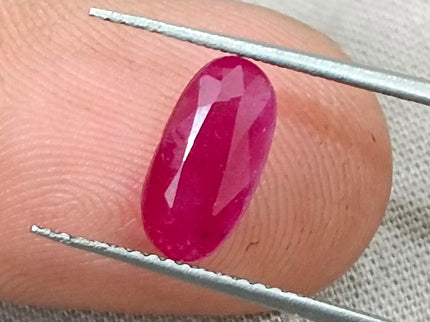 Mozambique Ruby 1.91ct Certified Natural Red Unheated Oval Cut Gemstone
