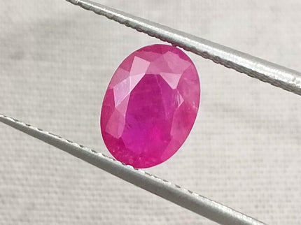 GSI Certified 1.54ct Mozambique Ruby, Natural Untreated Gemstone