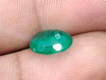 2.72ct Natural Emerald Medium Deep Spring Green Oval Cut SGL Certified Gemstone