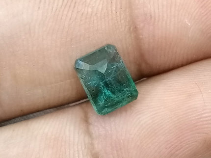 Natural Emerald 2.14ct Medium Green SGL Certified Octagon Cut Gemstone