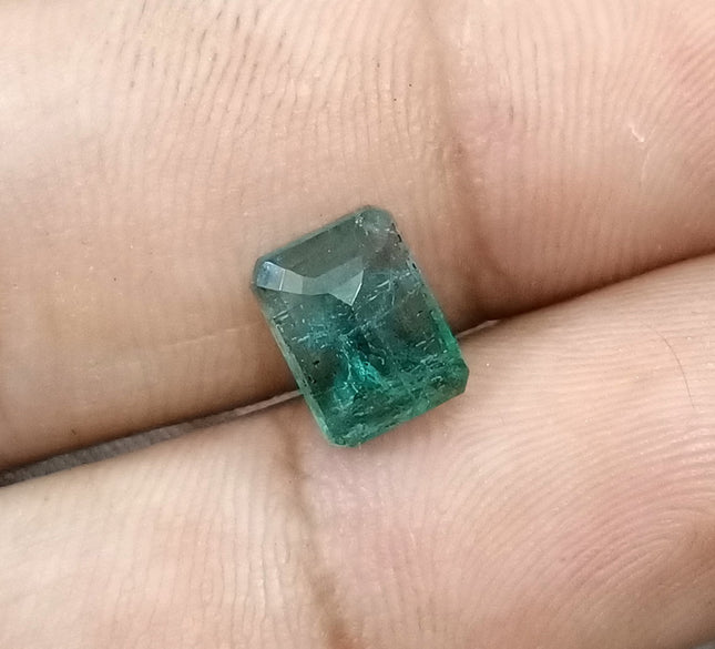 Natural Emerald 2.14ct Medium Green SGL Certified Octagon Cut Gemstone