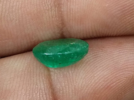 Grass Green Zambian Emerald 3.00ct Natural Certified Oval Cut Loose Gemstone