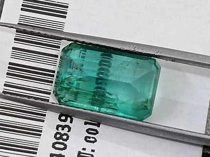 Emerald Natural 2.93ct Certified Medium Green Octagon Cut Loose Gemstone
