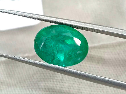 2.31ct Natural Emerald Deep Glass Green Zambia Minor oil SGL Certified Gemstone
