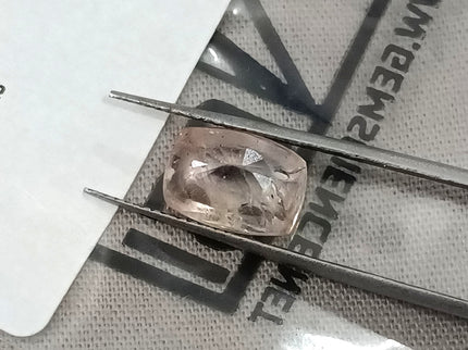 Untreated Padparadscha Sapphire 3.57ct Natural Certified Cushion Cut Orangy Pink Gemstone