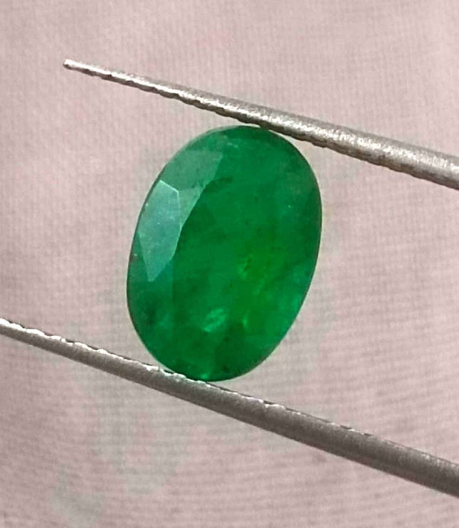 1.72ct Certified Natural Zambian Emerald.
