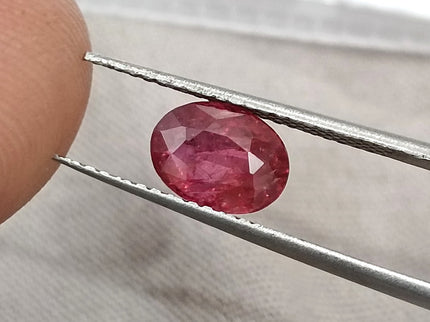 1.11ct Unheated Natural Ruby SGL Certified Mozambique Rasberry Red Oval Loose Gemstone