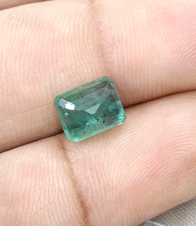 2.93ct Natural Emerald Medium Green Octagon Cut Loose Gemstone