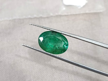 2.37ct Emerald Natural Deep Pure Green SGL Certified Oval Cut Gemstone