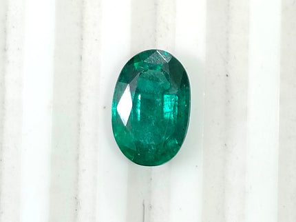 Certified 3.33ct Deep Green Zambian Emerald