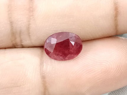 2.53ct Natural Unheated Ruby SGL Certified Mozambique