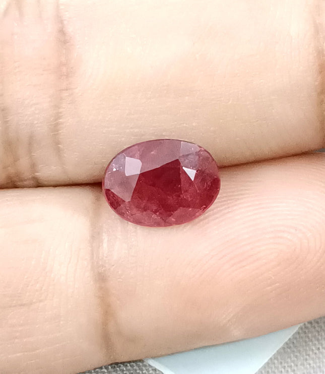 2.53ct Natural Unheated Ruby SGL Certified Mozambique