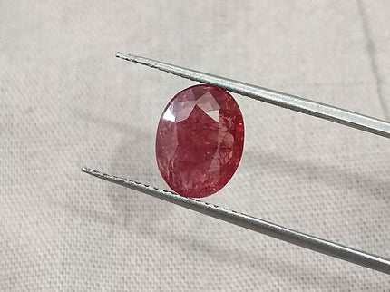 2.09ct Unheated Ruby Mozambique Natural Deep Orangish Red SGL Certified Loose Gemstone