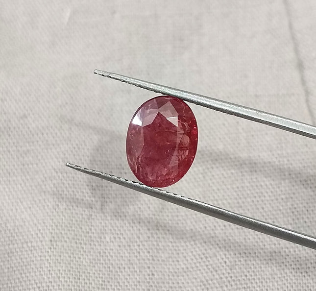 2.09ct Unheated Ruby Mozambique Natural Deep Orangish Red SGL Certified Loose Gemstone