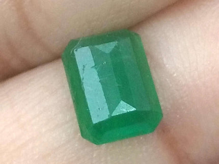 Certified 1.68ct Natural Zambian Emerald.