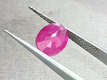 GSI Certified 1.54ct Mozambique Ruby, Natural Untreated Gemstone