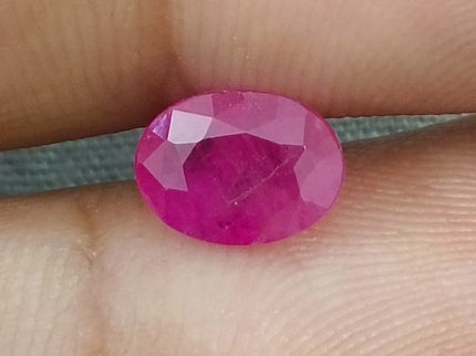 GSI Certified 1.54ct Mozambique Ruby, Natural Untreated Gemstone
