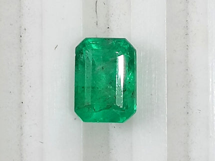 Panjshir Emerald 1.32ct Natural Certified Bright Neon Green Emerald Cut Loose Stone