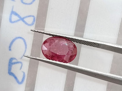 1.68ct Untreated Natural Mozambique Ruby Cherry Red SGL Certified Oval Loose Gemstone