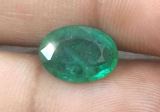 2.65ct GSI USA Certified Medium Green Zambian Emerald