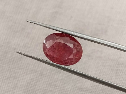 2.09ct Unheated Ruby Mozambique Natural Deep Orangish Red SGL Certified Loose Gemstone