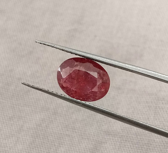 2.09ct Unheated Ruby Mozambique Natural Deep Orangish Red SGL Certified Loose Gemstone