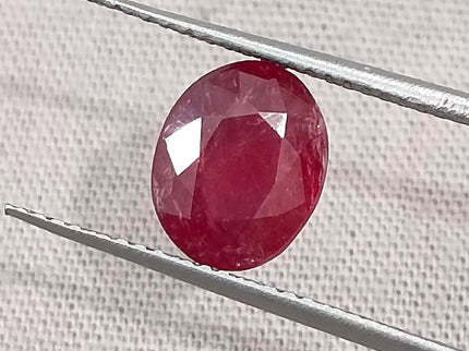 2.29ct untreated Natural Ruby Mozambique SGL Certified Rasberry Red