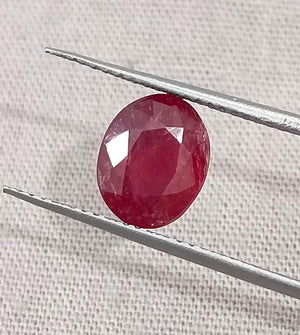 2.29ct untreated Natural Ruby Mozambique SGL Certified Rasberry Red