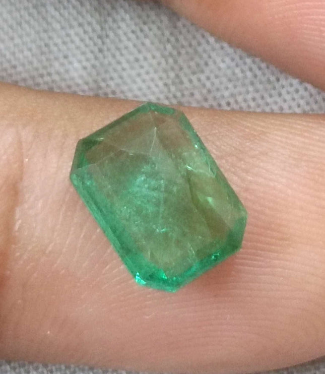 2.35ct Certified Zambian Natural Emerald Stone
