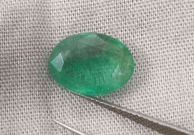 3.25ct GSI USA Certified Medium Green Zambian Emerald