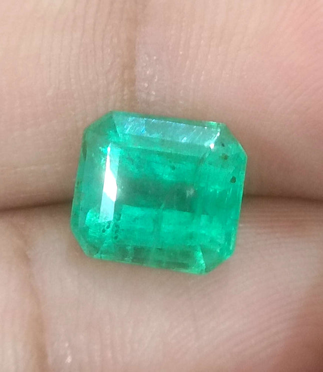 3.52ct Certified Zambian Natural Emerald Stone