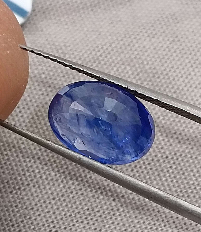 Royal Blue Sapphire 4.01ct Natural Oval Cut Loose Gemstone