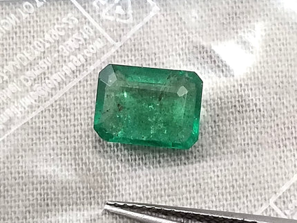 2.10ct Natural Emerald Medium Deep Green Octagon Cut Gemstone