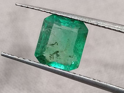 Certified 1.51ct Natural Zambian Emerald Stone