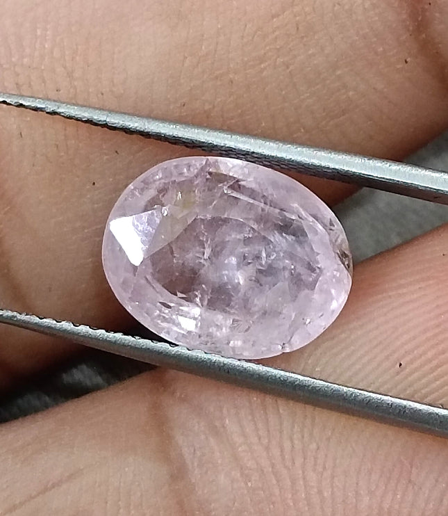 5.17ct Unheated Pink Sapphire Natural Sri Lanka Oval Cut Gemstone