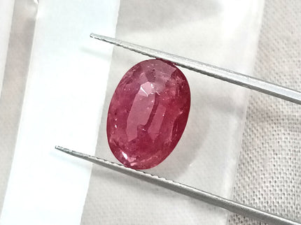 3.25ct Unheated Natural Ruby Crimsom Red SGL Certified Oval Cut Loose Stone