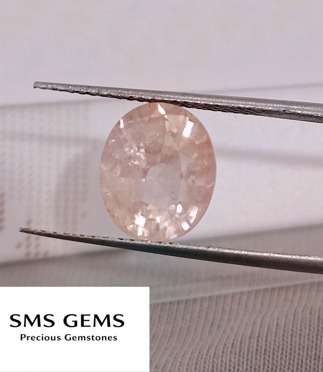 Untreated Padparadscha Sapphire 5.20ct Natural IGI Certified Pinkish Orange Oval Cut Loose Gemstone