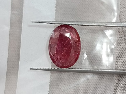 3.22ct Untreated Mozambique Ruby Natural SGL Certified Wine Red Oval Cut Gemstone