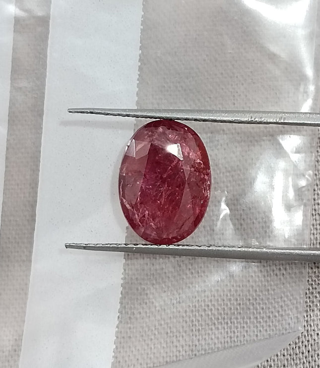 3.22ct Untreated Mozambique Ruby Natural SGL Certified Wine Red Oval Cut Gemstone