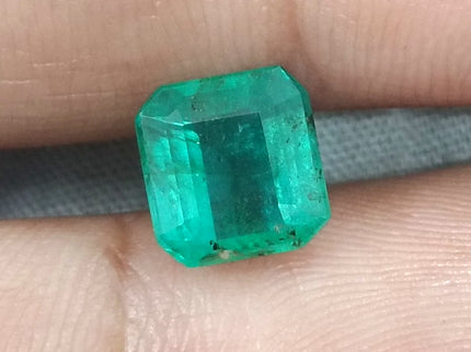 Zambian Emerald 2.61ct Certified Medium Deep Green Natural Gemstone