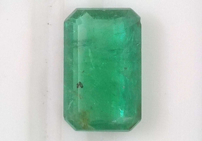 2.99ct GSI USA Certified Medium Deep Green Colombian Emerald Minor Oiled Loose Gemstone