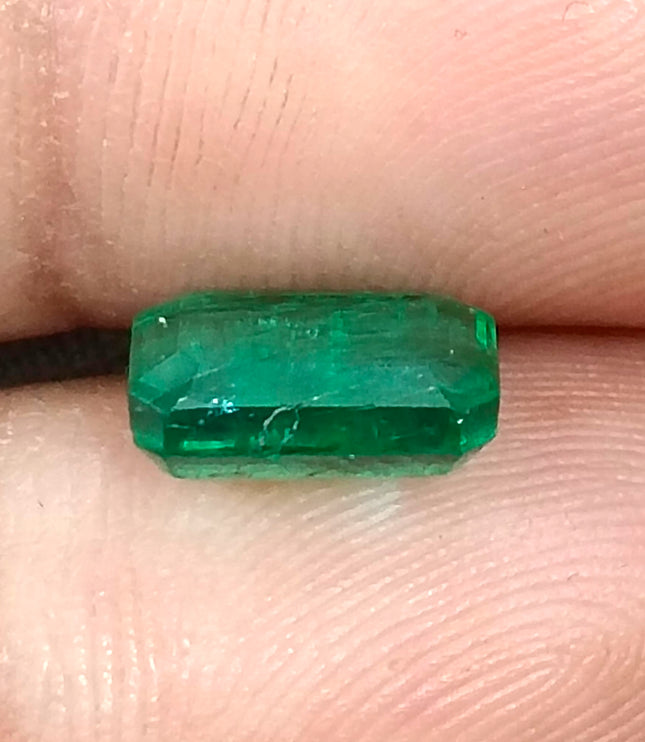 2.53ct Zambian Emerald, Medium Green Octagon Cut Natural Loose Stone
