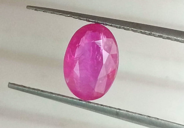 GSI Certified 0.92ct Mozambique Ruby, Natural Untreated Gemstone