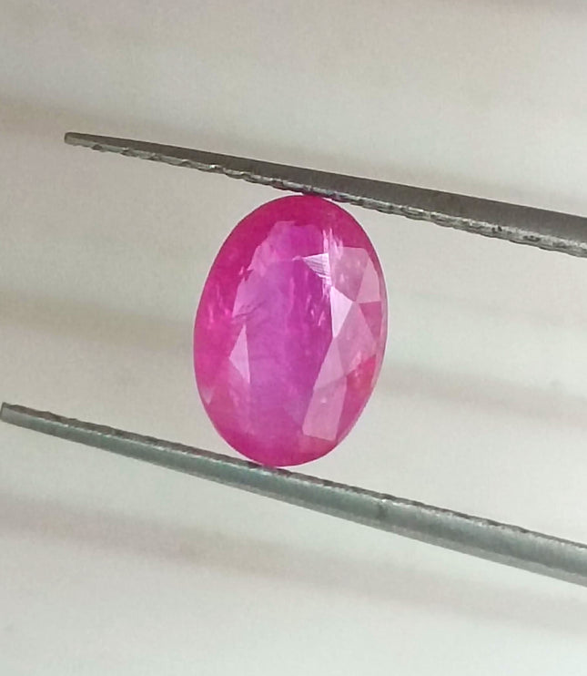 GSI Certified 0.92ct Mozambique Ruby, Natural Untreated Gemstone