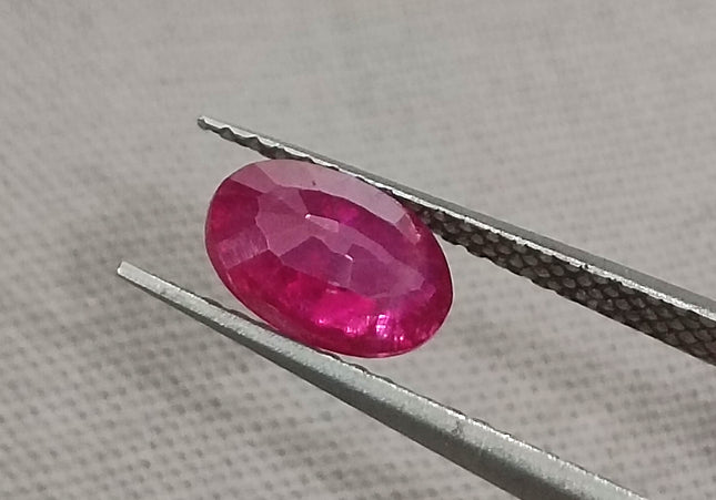 GSI Certified 1.07ct Pigeon Blood Red Ruby, Untreated